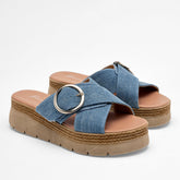 Been Class Sandalia slide chunky mujer, código 124788